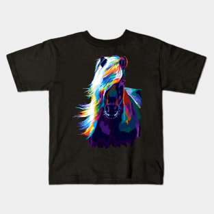 Horse Wpap Pop Art Kids T-Shirt